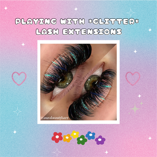 PLAYING WITH *GLITTER* LASH EXTENSIONS
