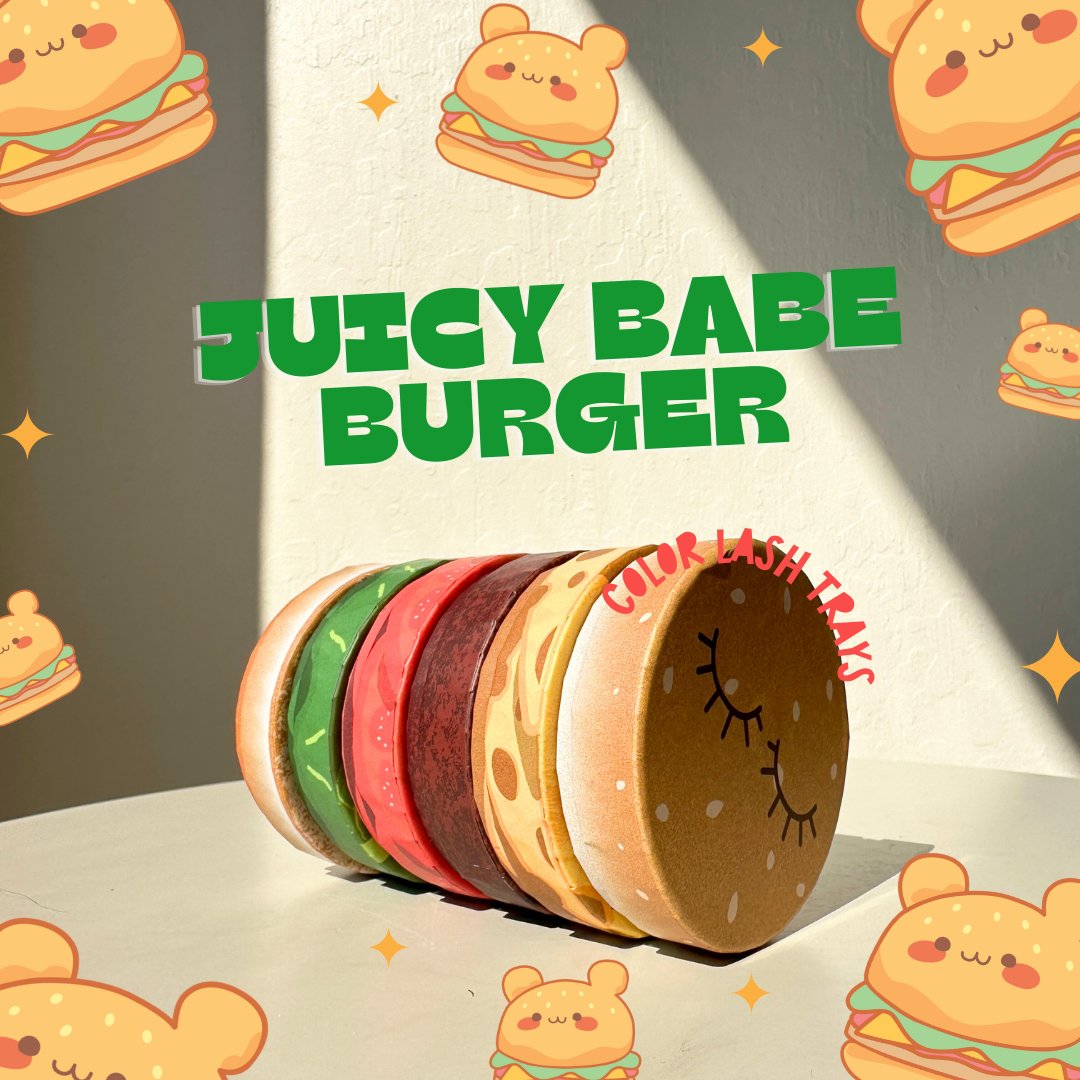 juicy babe burger 6 color tray bundle