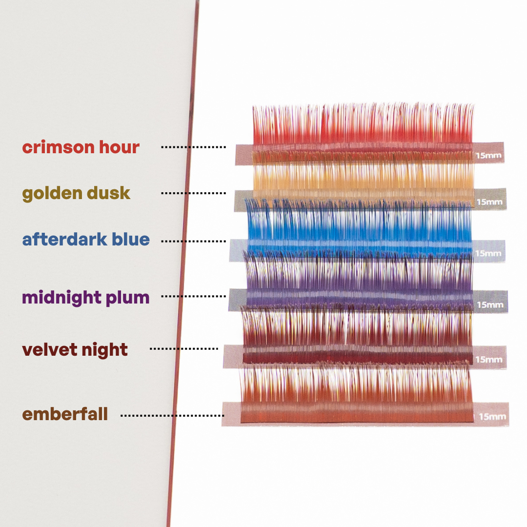 midnight matte cashmere color lashes