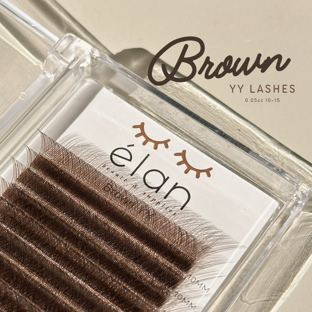brown YY lashes (+mini adhesive)