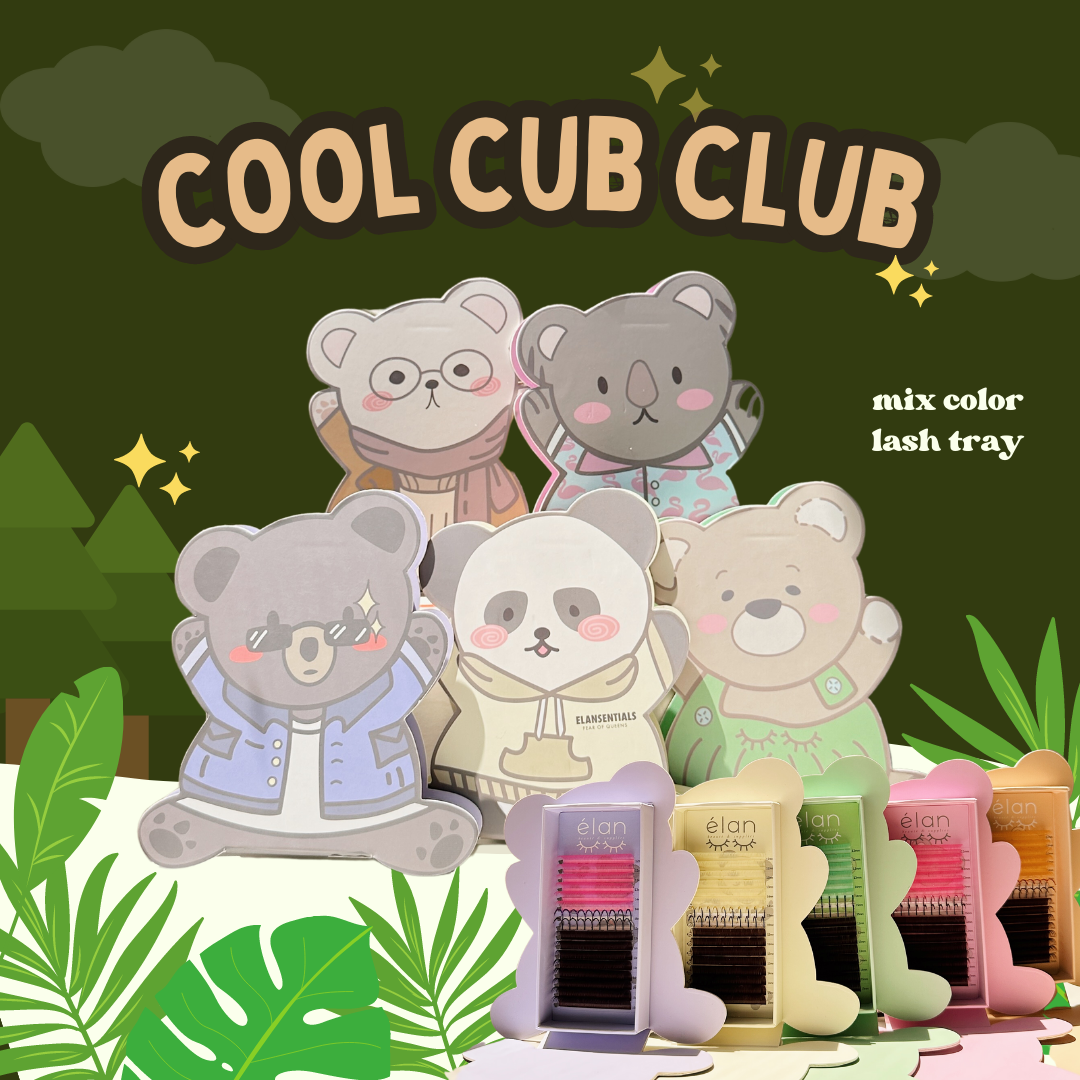 the cool cub club color lashes