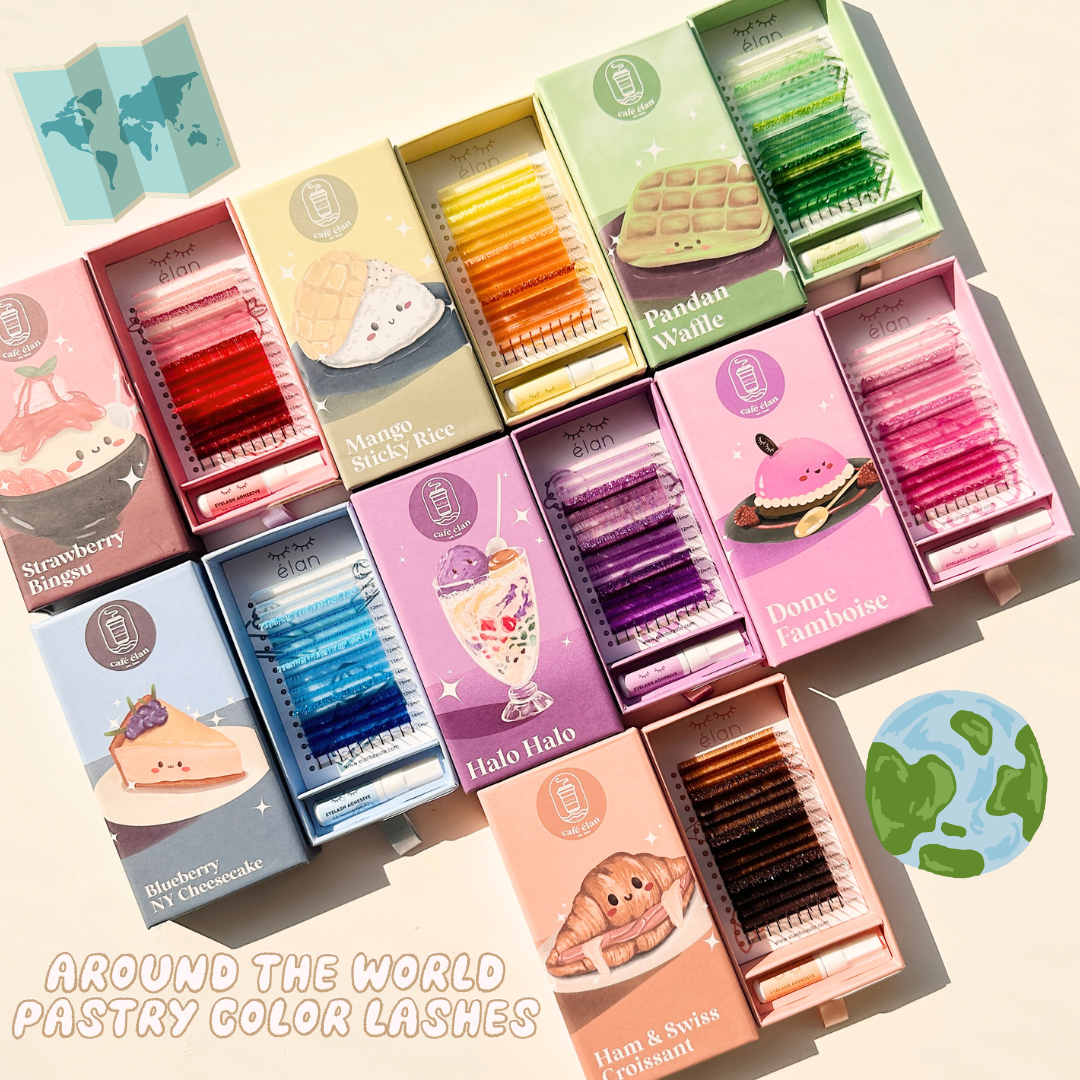 around da' world COLOR LASHES