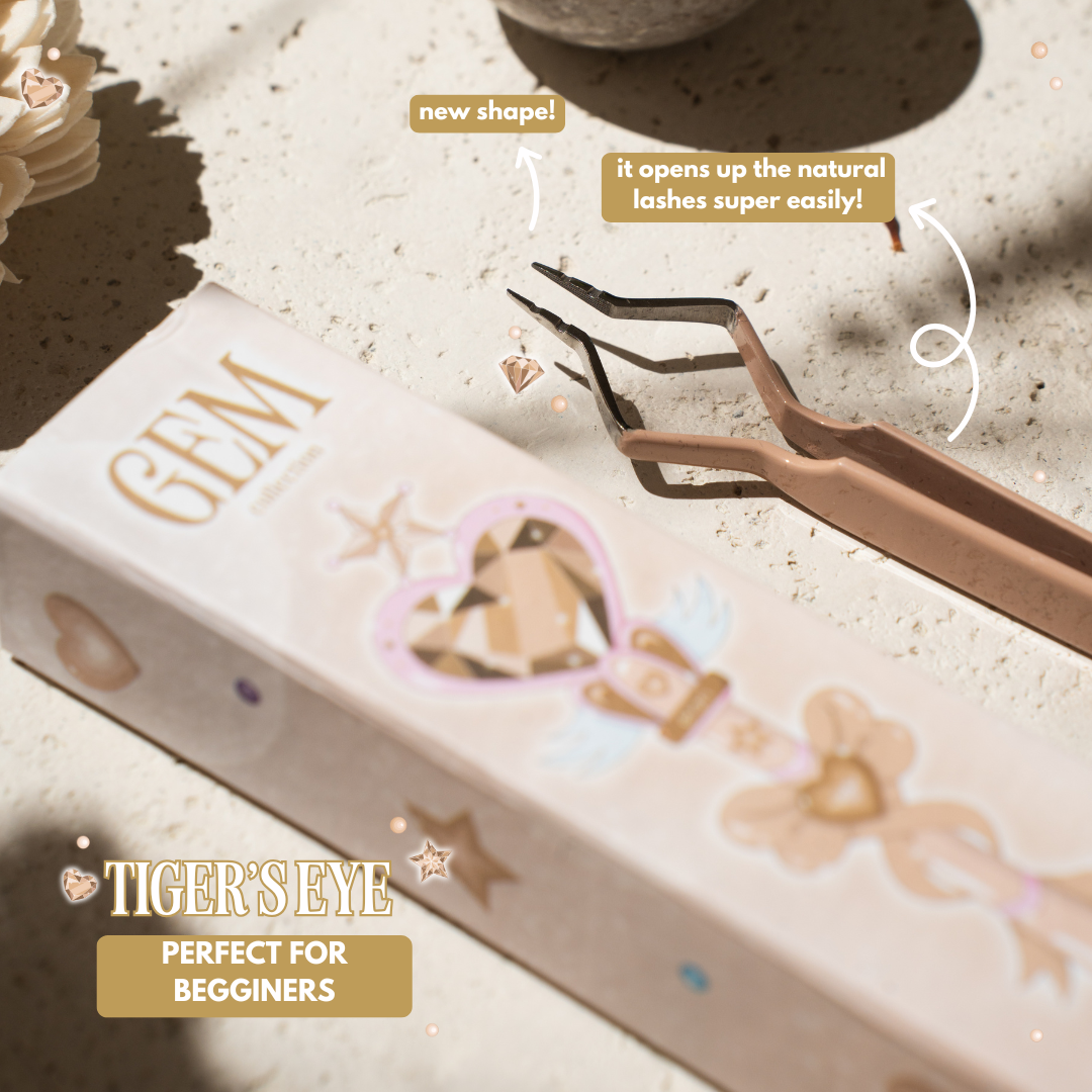the GEMSTONE collection NANO GRIP tweezers