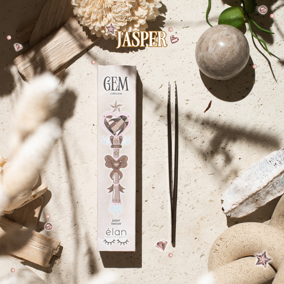the GEMSTONE collection NANO GRIP tweezers