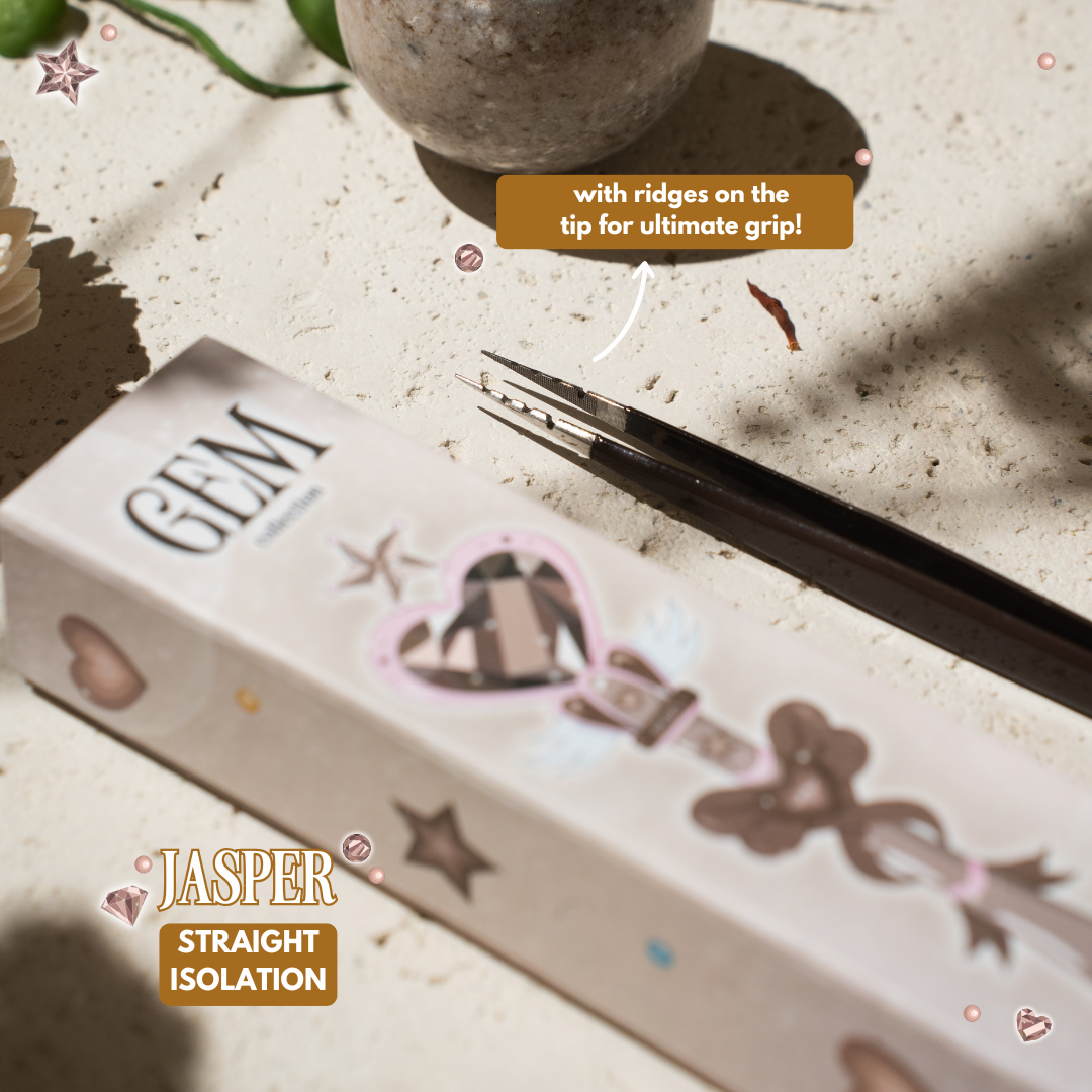 the GEMSTONE collection NANO GRIP tweezers