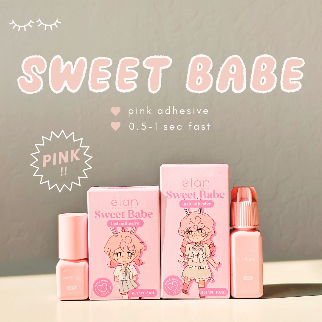 SWEET BABE pink adhesive