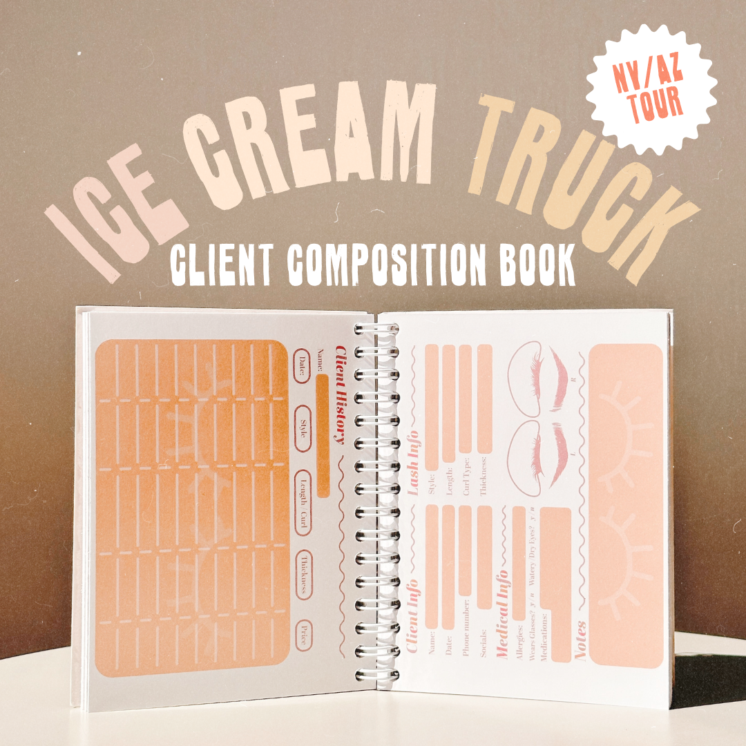 *TOUR exclusive* ice cream truck client composition book