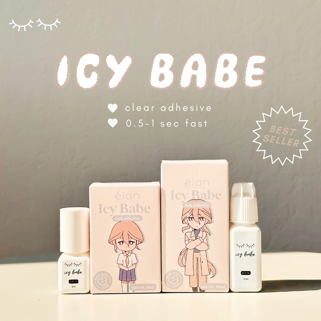 ICY BABE clear adhesive