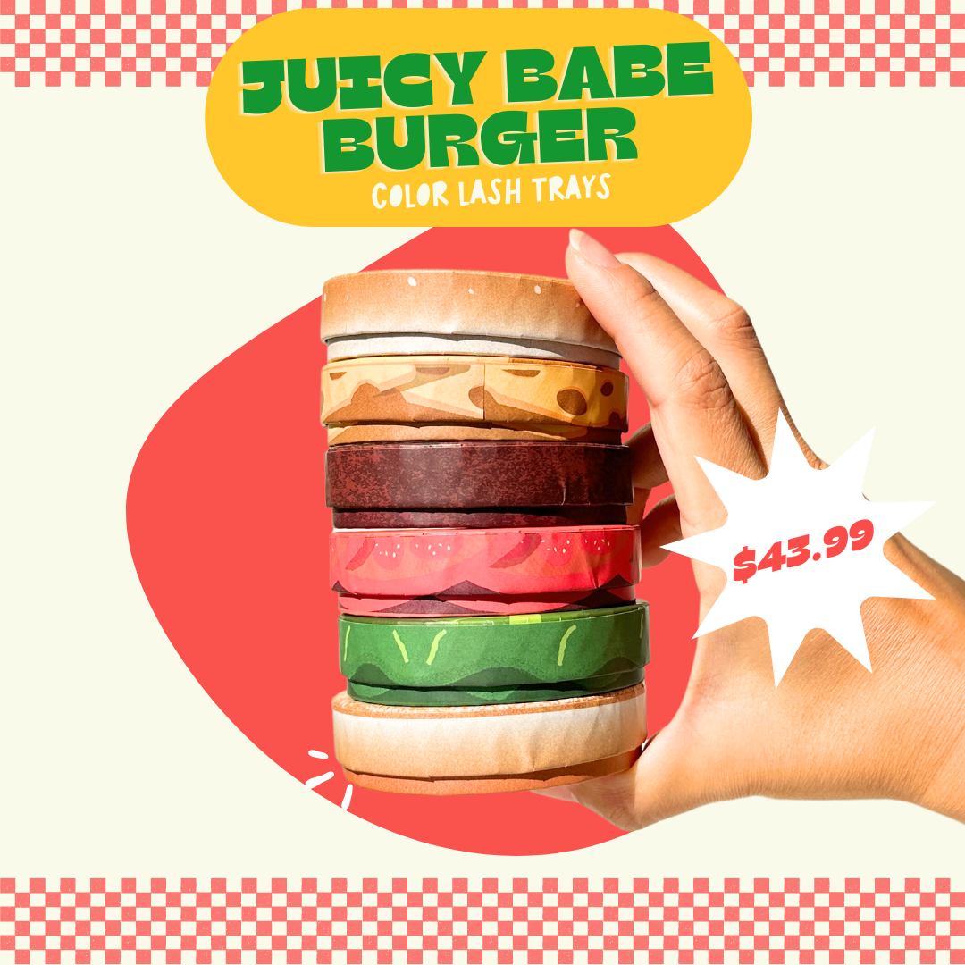 juicy babe burger 6 color tray bundle