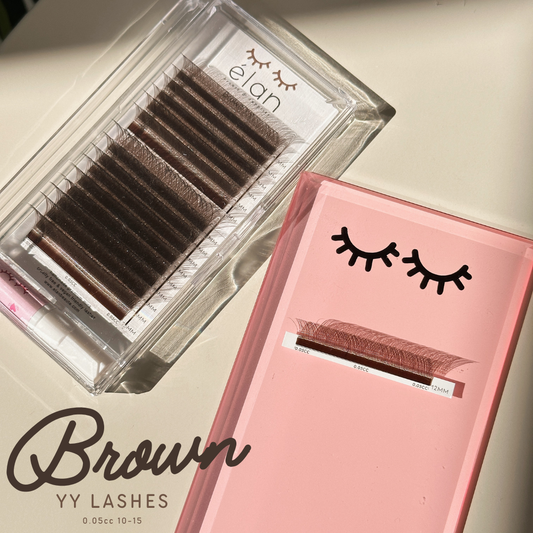 brown YY lashes (+mini adhesive)
