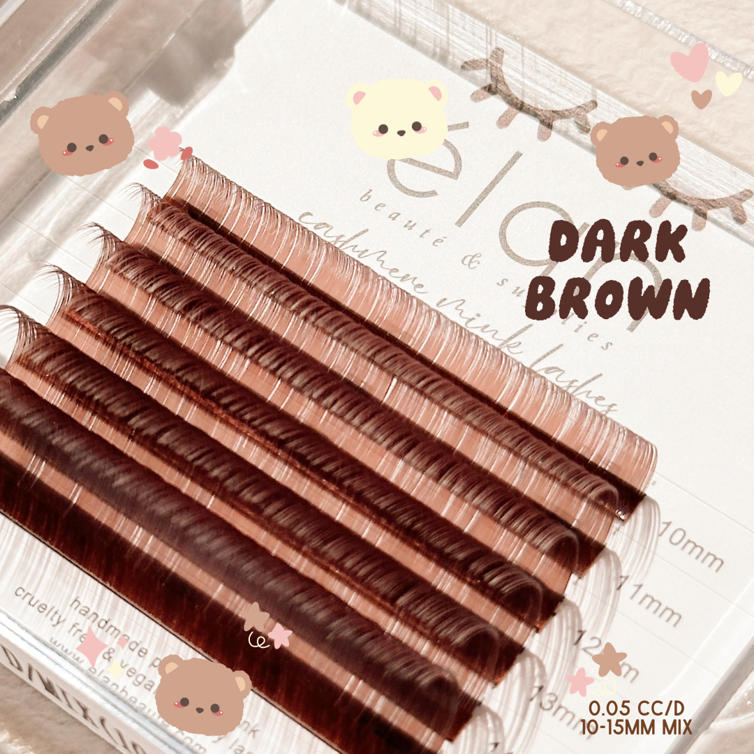 0.05 MINI BROWN 10-15mm lashes