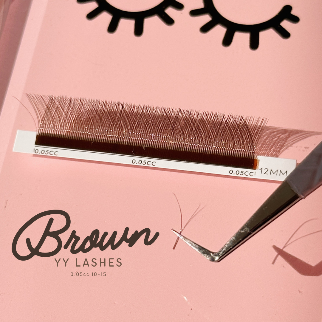 brown YY lashes (+mini adhesive)