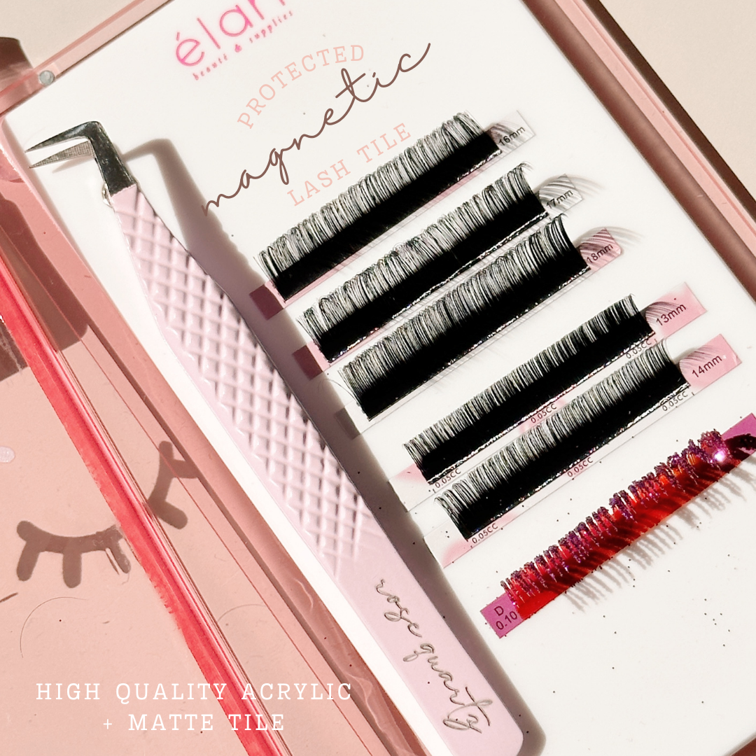 pink protected magnetic lash tile