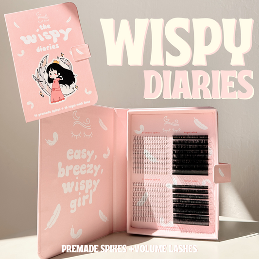 WISPY DIARIES 0.05 premade spikes + royal mink lashes