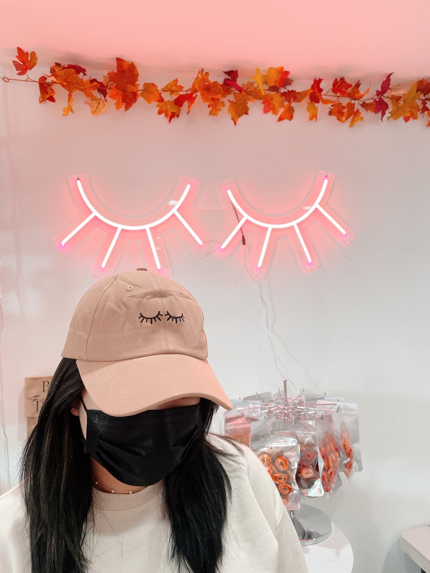 ELAN embroidered lash baseball hat