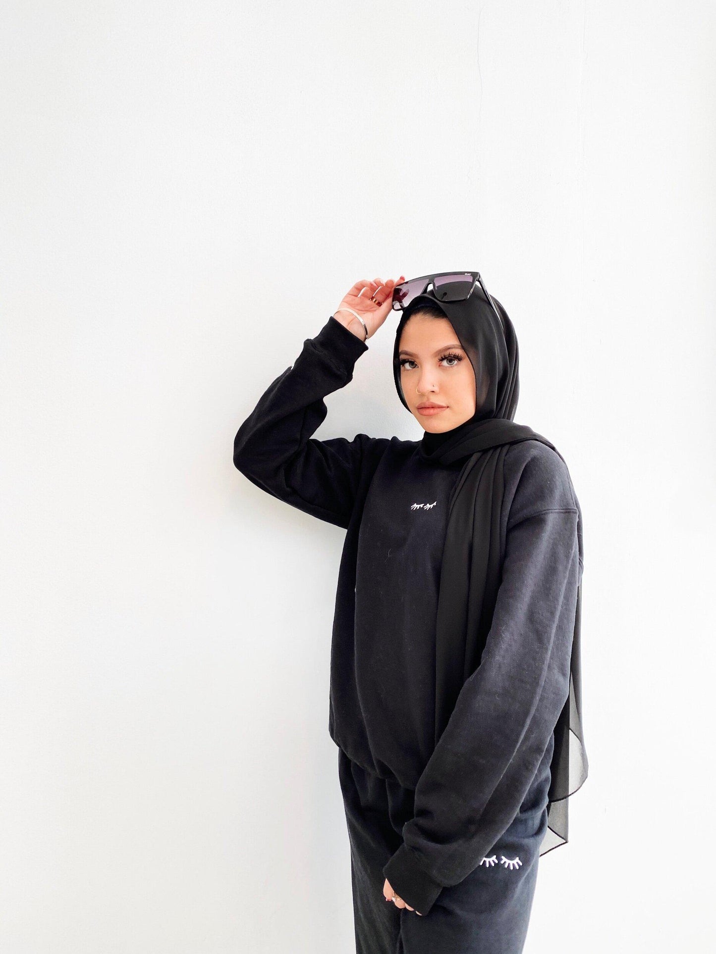 LASH embroidered crewneck