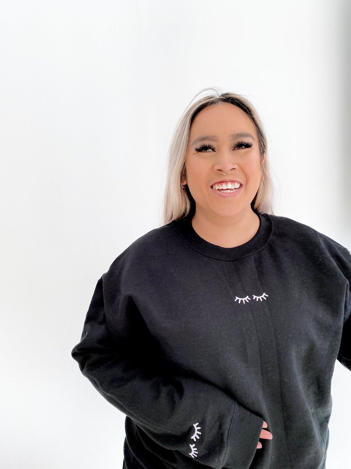 LASH embroidered crewneck