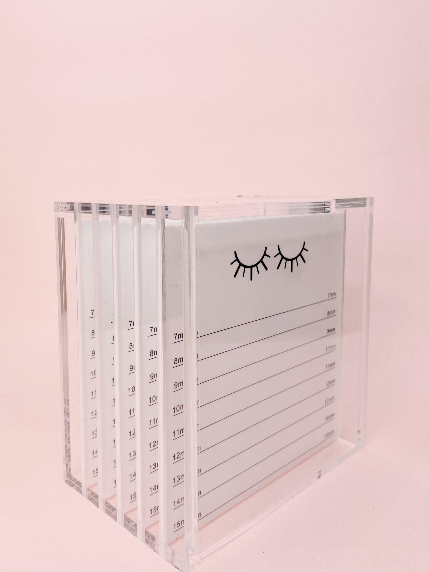 clear 5-tile organizer with white tiles