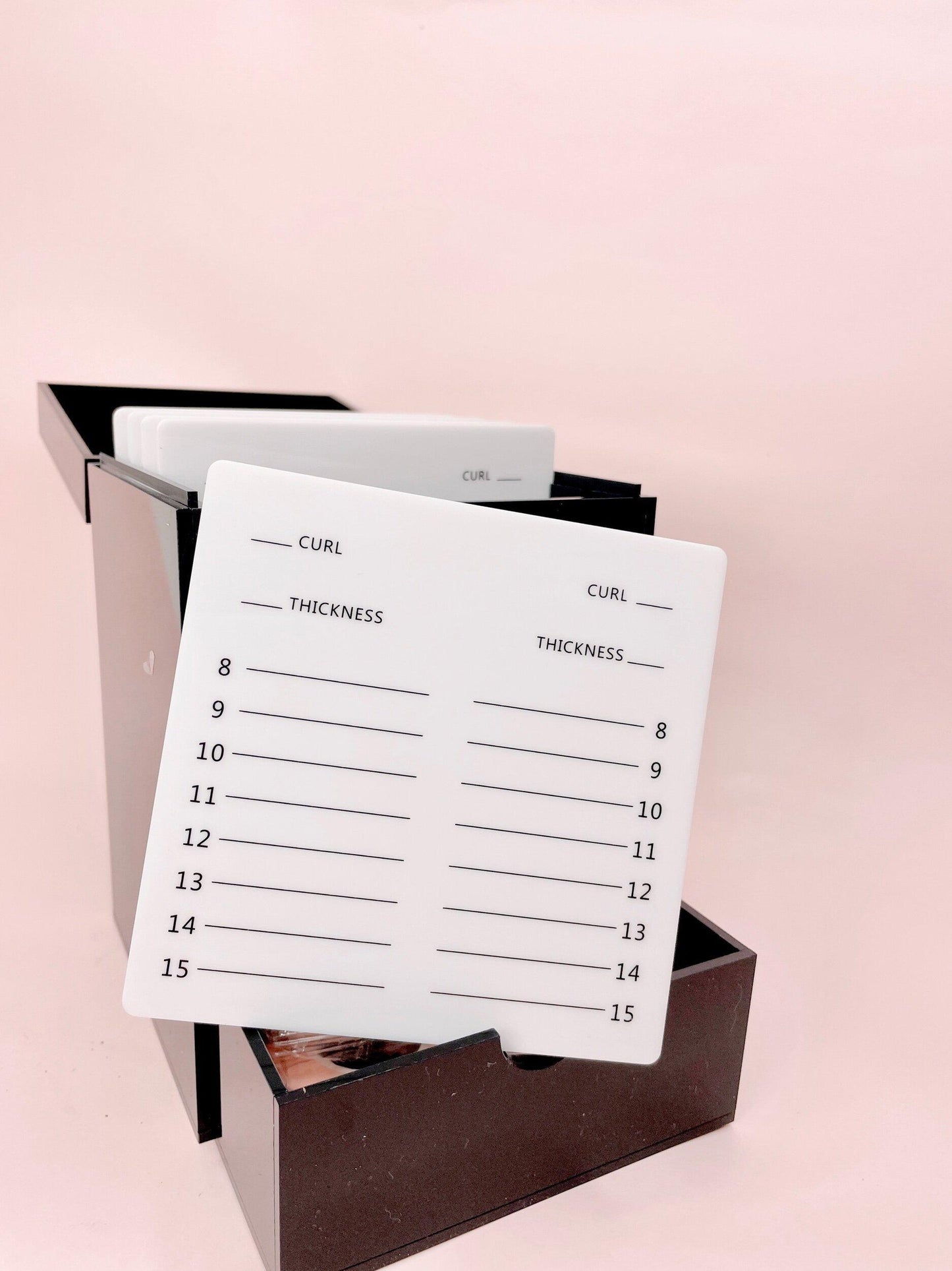 lash tile organizer with drawer