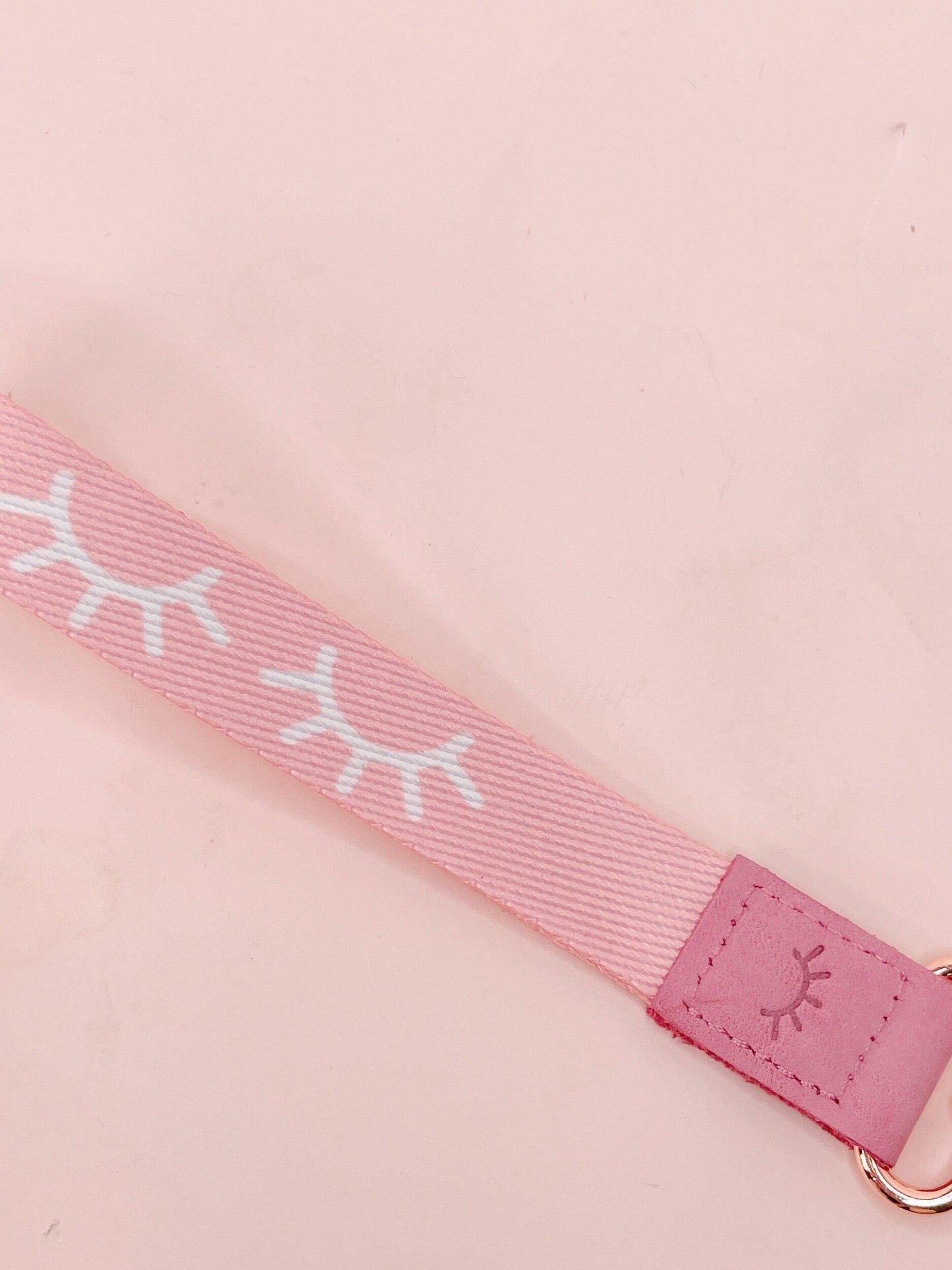 baby pink lash car keychain