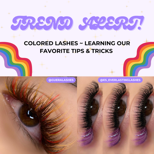 TREND ALERT! COLORED LASHES ~ OUR FAVORITE TIPS & TRICKS