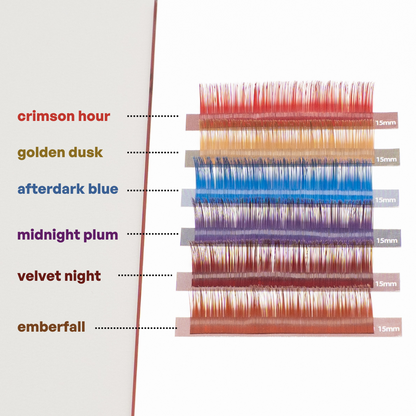 midnight matte cashmere color lashes