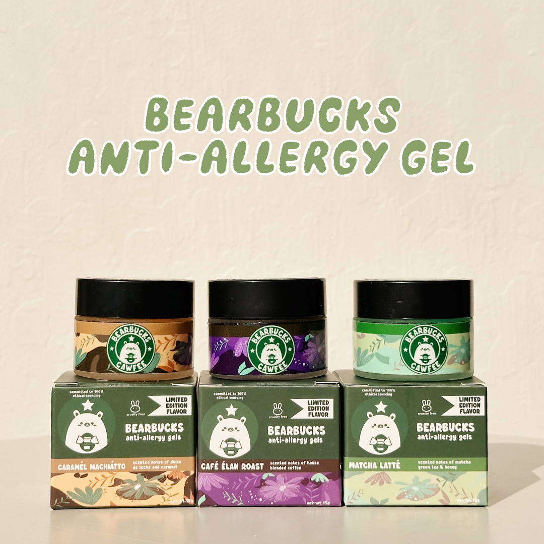bearbucks scented anti allergy gel