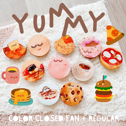 YUMMY collection- colored close fans&more