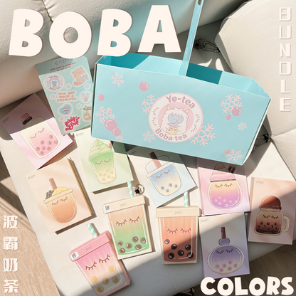 BOBA tea series color lashes