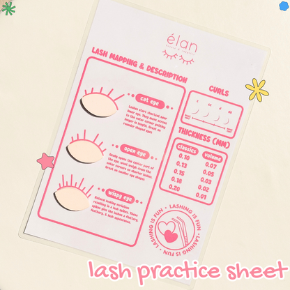 lash practice sheet