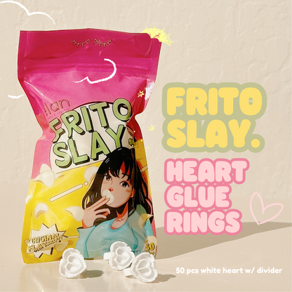 *SEPTEMBER exclusive* FRITO SLAYS heart glue rings