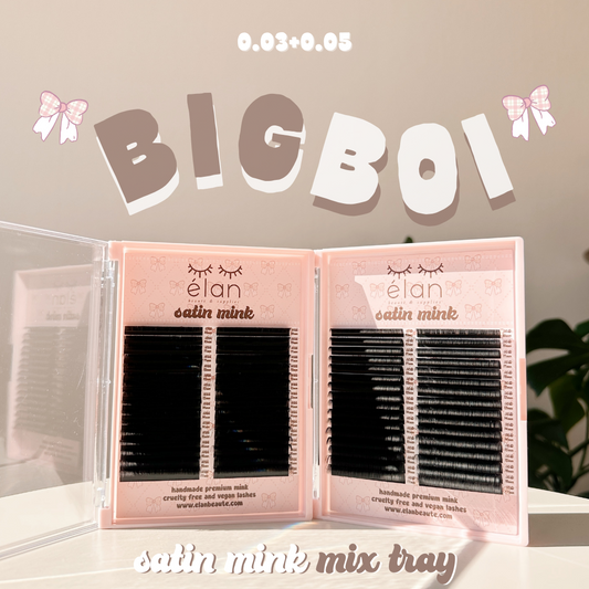 the BIG BOI 0.03+0.05 SATIN MINK mix tray