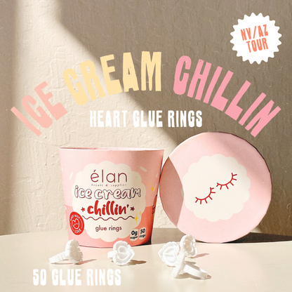 *TOUR exclusive* ice cream chillin heart glue rings