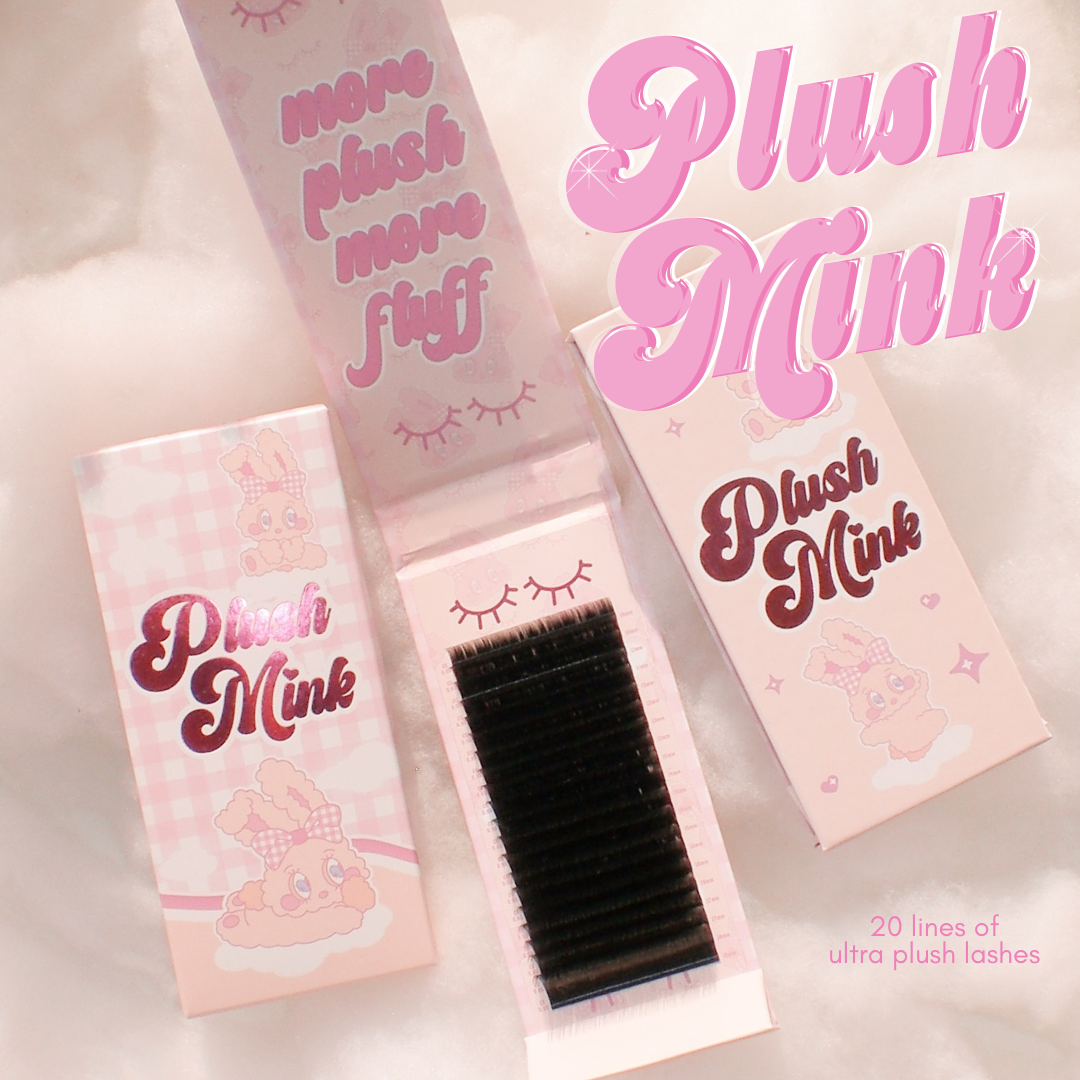 0.07 PLUSH MINK lash trays (PLUSH +FLUFF) 🐰