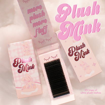 0.07 PLUSH MINK lash trays (PLUSH +FLUFF) 🐰