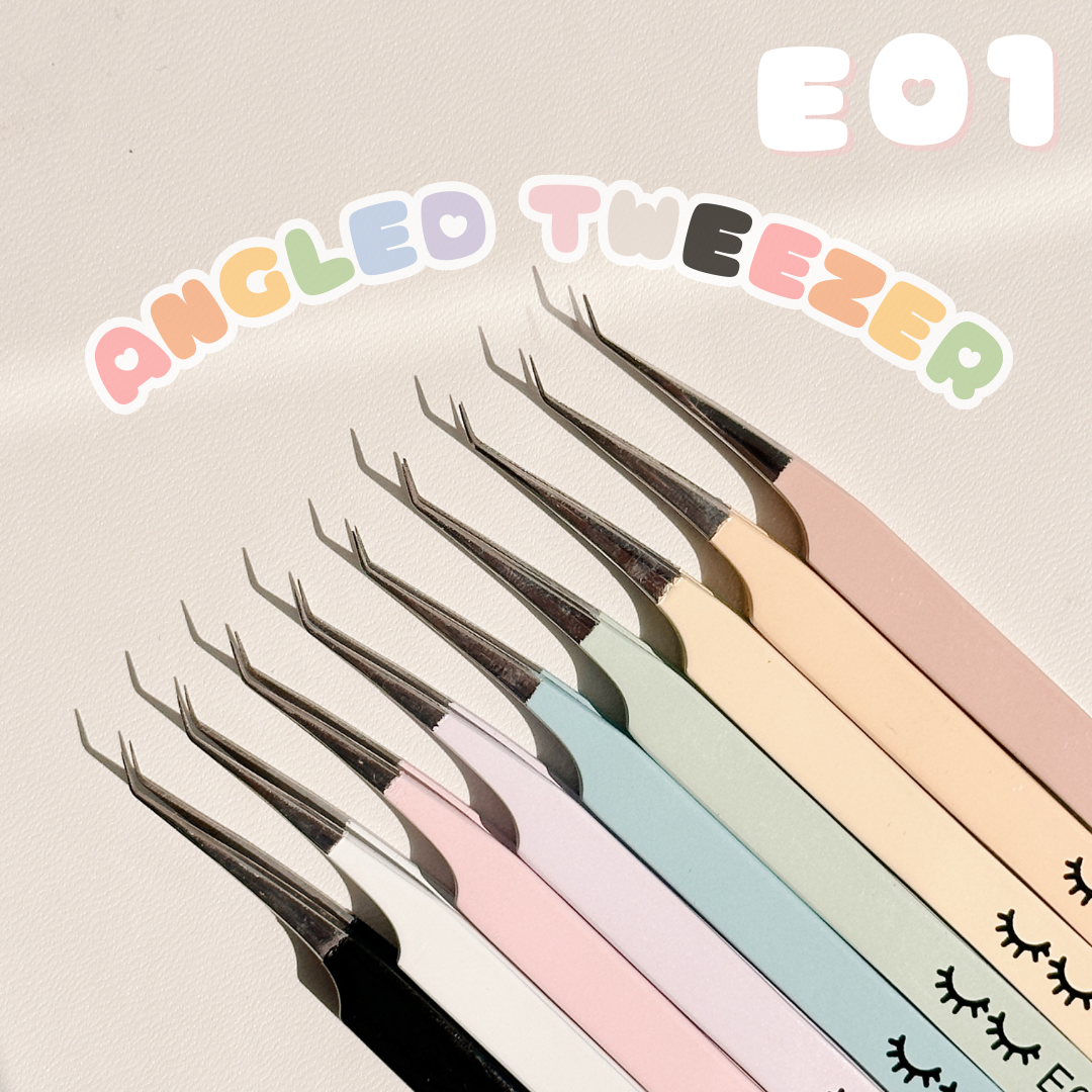 Lash Tweezers - Angled Isolation Tweezers