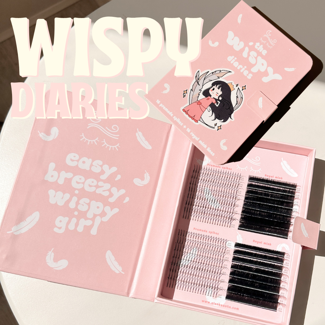 WISPY DIARIES 0.05 premade spikes + royal mink lashes