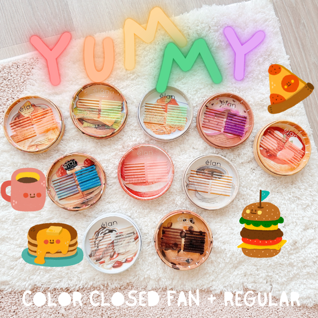 YUMMY collection- colored close fans&more