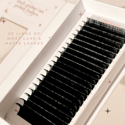 0.03 VELOUR MINK lash trays (MATTE & BOLD)