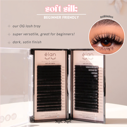 0.02 SOFT SILK lash trays (up to 28mm)