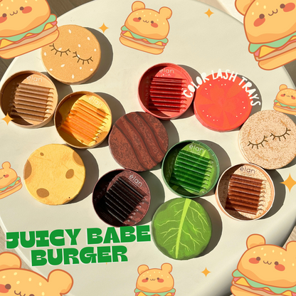 juicy babe burger 6 color tray bundle