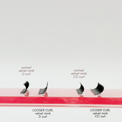 LOOSER CURL velvet mink lash trays