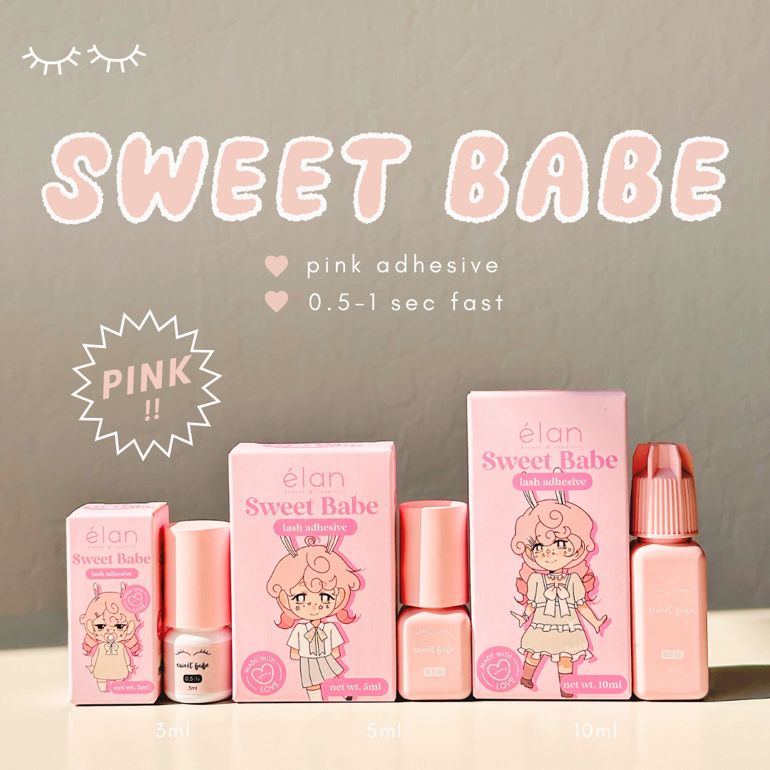 SWEET BABE pink adhesive