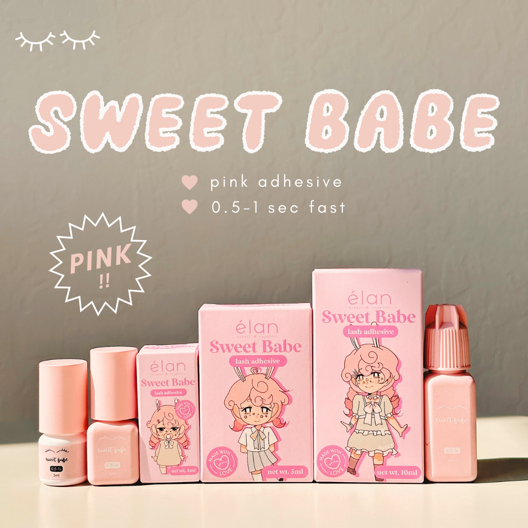 SWEET BABE pink adhesive