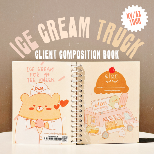 *TOUR exclusive* ice cream truck client composition book