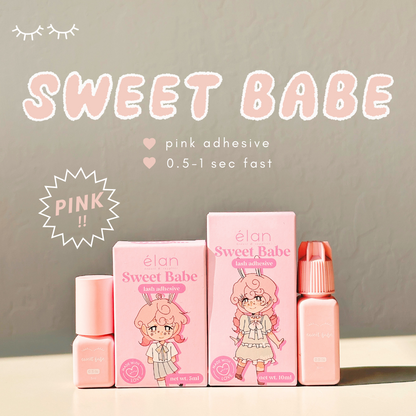 SWEET BABE pink adhesive