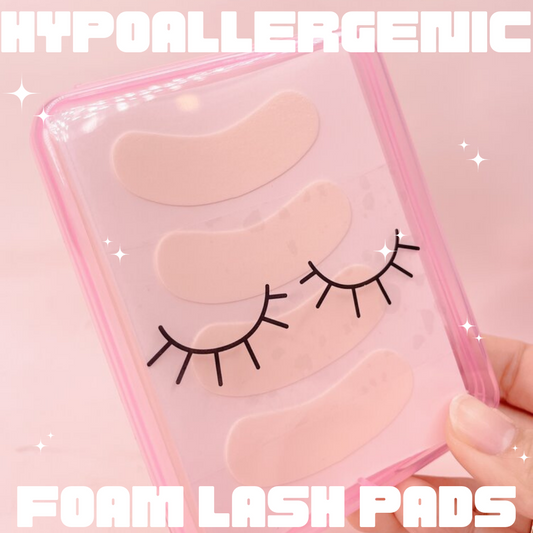 hypoallergenic foam lash pads
