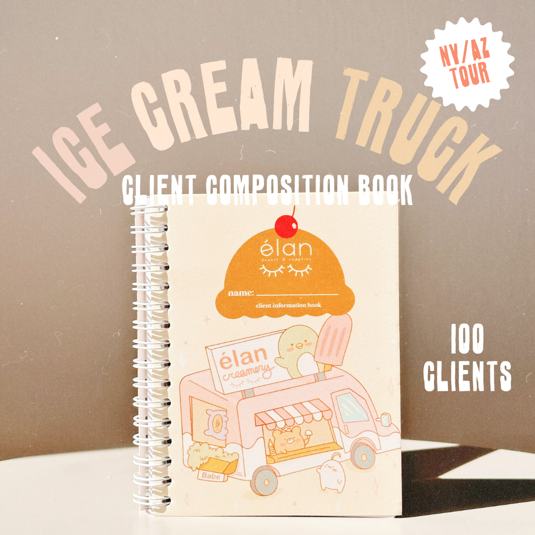 *TOUR exclusive* ice cream truck client composition book