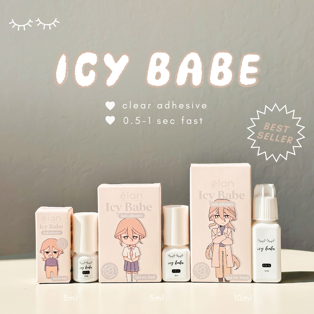 ICY BABE clear adhesive