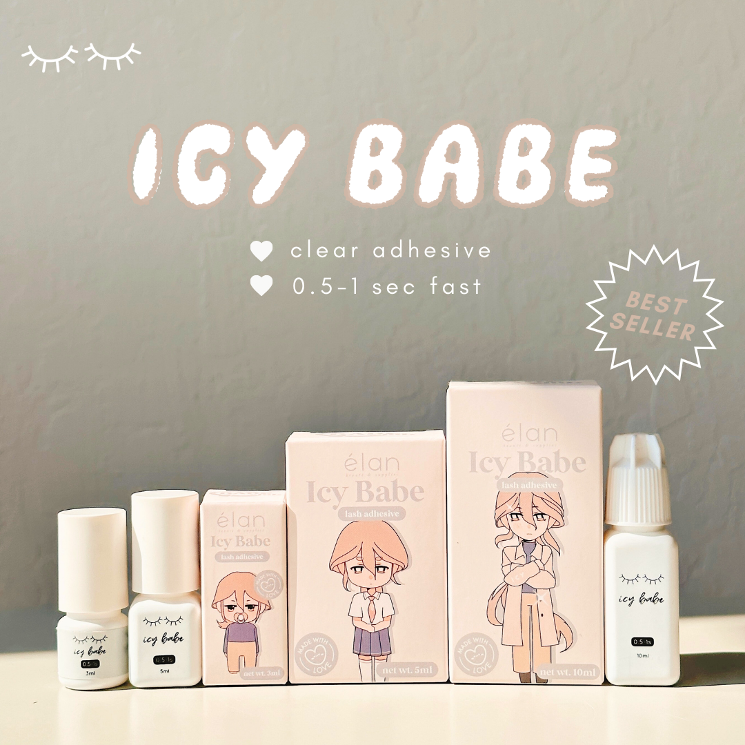 ICY BABE clear adhesive